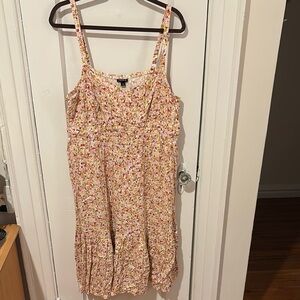 Torrid Lightly Used Torrid Floral Sleeveless Dress with pockets